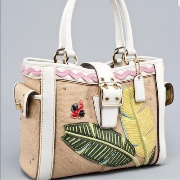 Coach Handbags - 🐞 Coach Straw Ladybug Tote

🐞